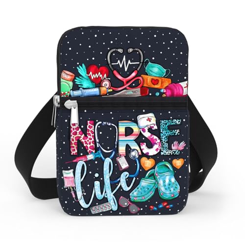 84hoods Waterproof Crossbody Phone Purse. Versatile Cell Phone Bag for Women. Gift for Nurse.