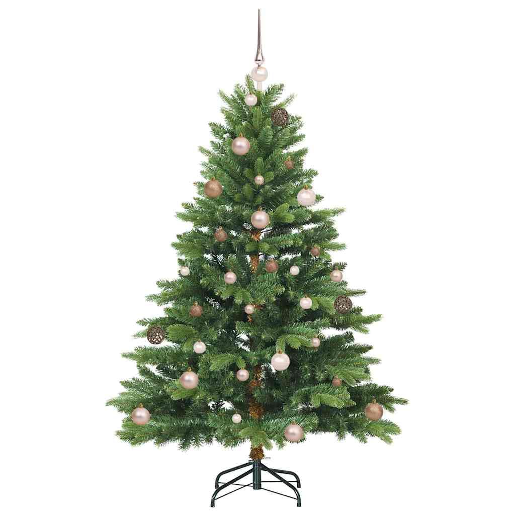 Sztuczna choinka zielona, 150 cm, PE i PCW, z 150 diodami LED o ciepłej białej barwie, 8 trybów, zasilanie USB, do użytku wewnątrz i na zewnątrz, świąteczna dekoracja