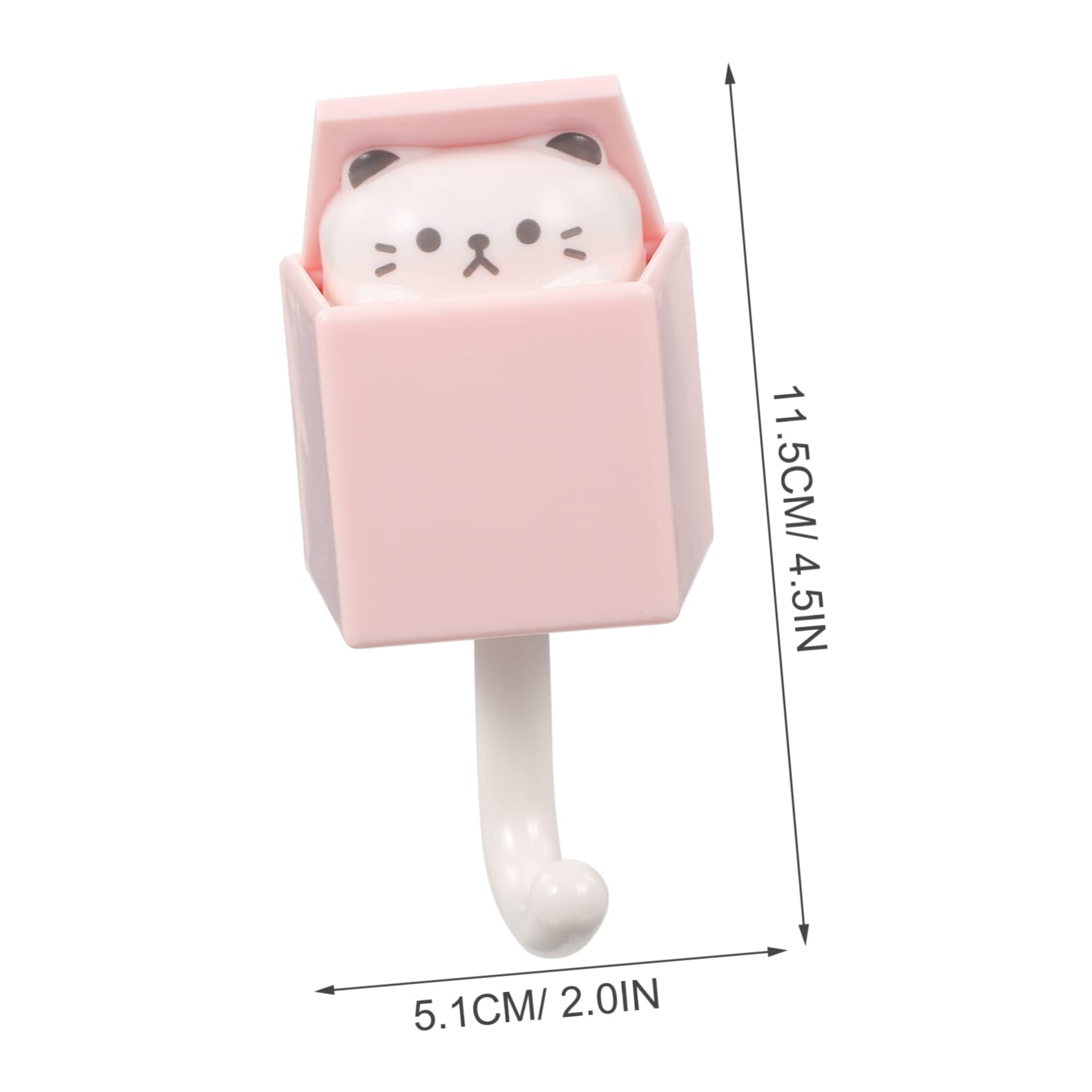 Luxshiny 2 Series Ganchos De Pared Adhesivos De Animales Colgadores Decorativos De Pared Para Abrigos Y Llaves Diseño Infantil Naranja Café Marrón Y Rosa Para Baños Y Entradas 4 Piezas X 2