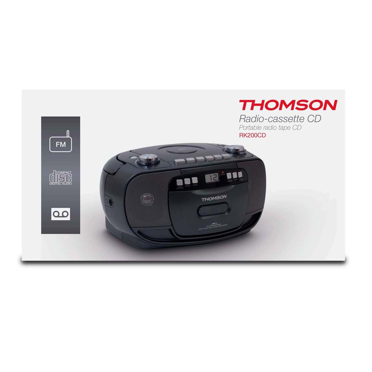 BigBen Thomson RK200CD CD-Radio Noir