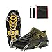 Ramponi da ghiaccio, ramponi per scarpe da montagna, arrampicata, con 19 denti in acciaio inox, per arrampicata, alpinismo, trekking, High Altitude Winter Outdoor (nero, M (36-40)