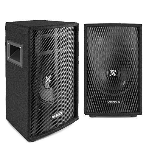 2x Skytec SL8 8" Passive PA Speakers 800W