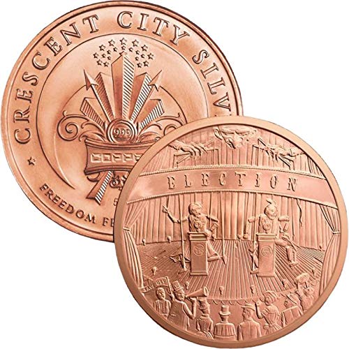 5 oz .999 Pure Copper Round/Challenge Coin (Bald Eagle)