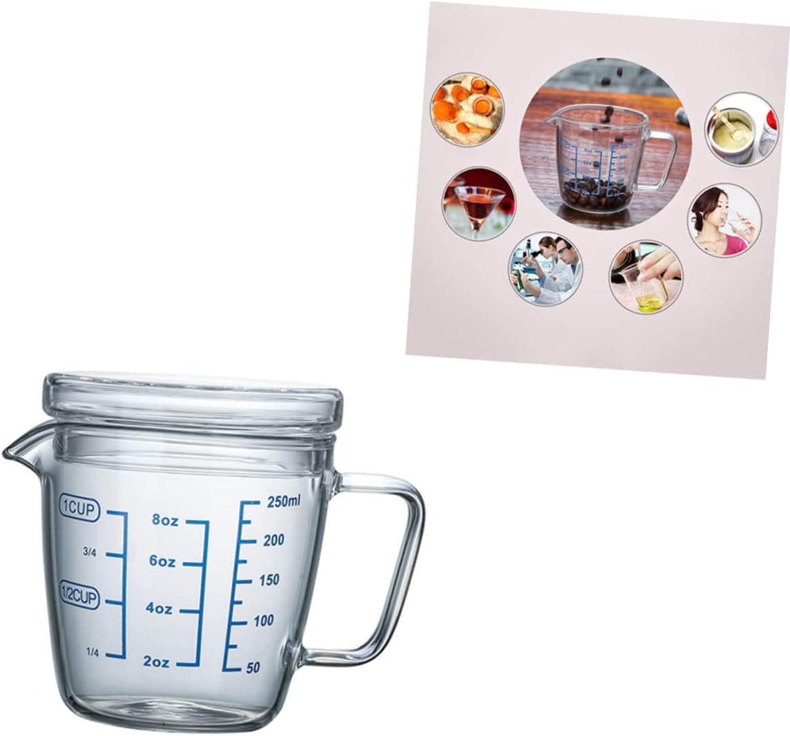 Microwave Glass Measuring Cup Boys and Girls Baking Cup Heat Resistant Scale Home Kitchen Tool