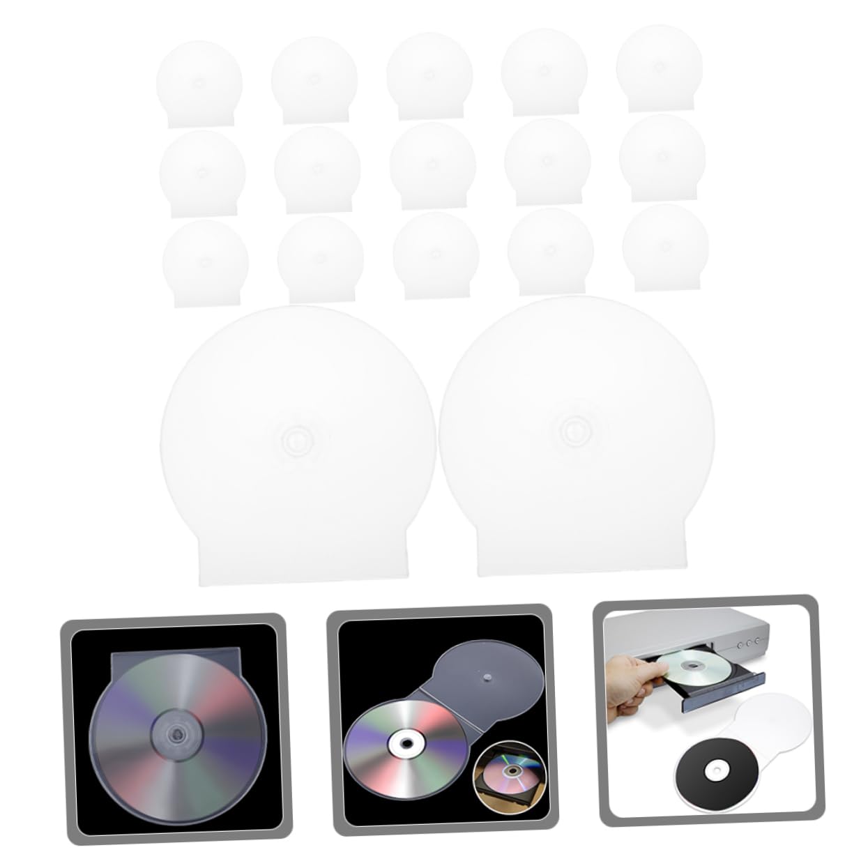 Custodie Per Cd in Plastica Trasparente Rigida, Porta Dvd Singoli Anti-graffio, Confezione Da 50 Pezzi, Custodia Portatile Leggera Per Viaggi, Auto e Uso Domestico