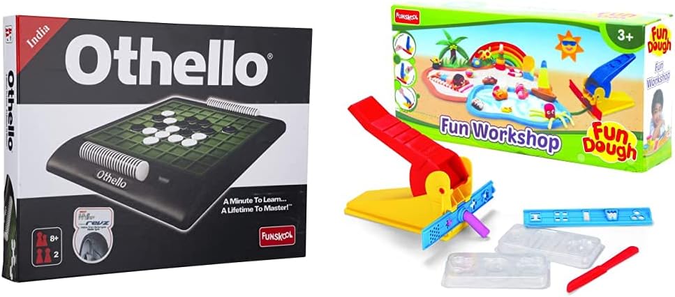 Funskool Othello & Funskool-Fundough Fun Work Shop, Multi Colour