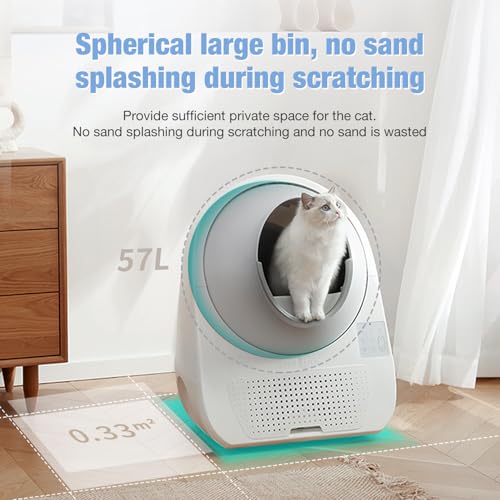 Image of CATLINK Self Cleaning Automatic Litter Box for Cats - Hands-Free Cleanup with App Control, Double Odor Removal - Extra Large Size for 3.3~22lbs Cats - Smart Robot Cat Litter Box (Upgrade)