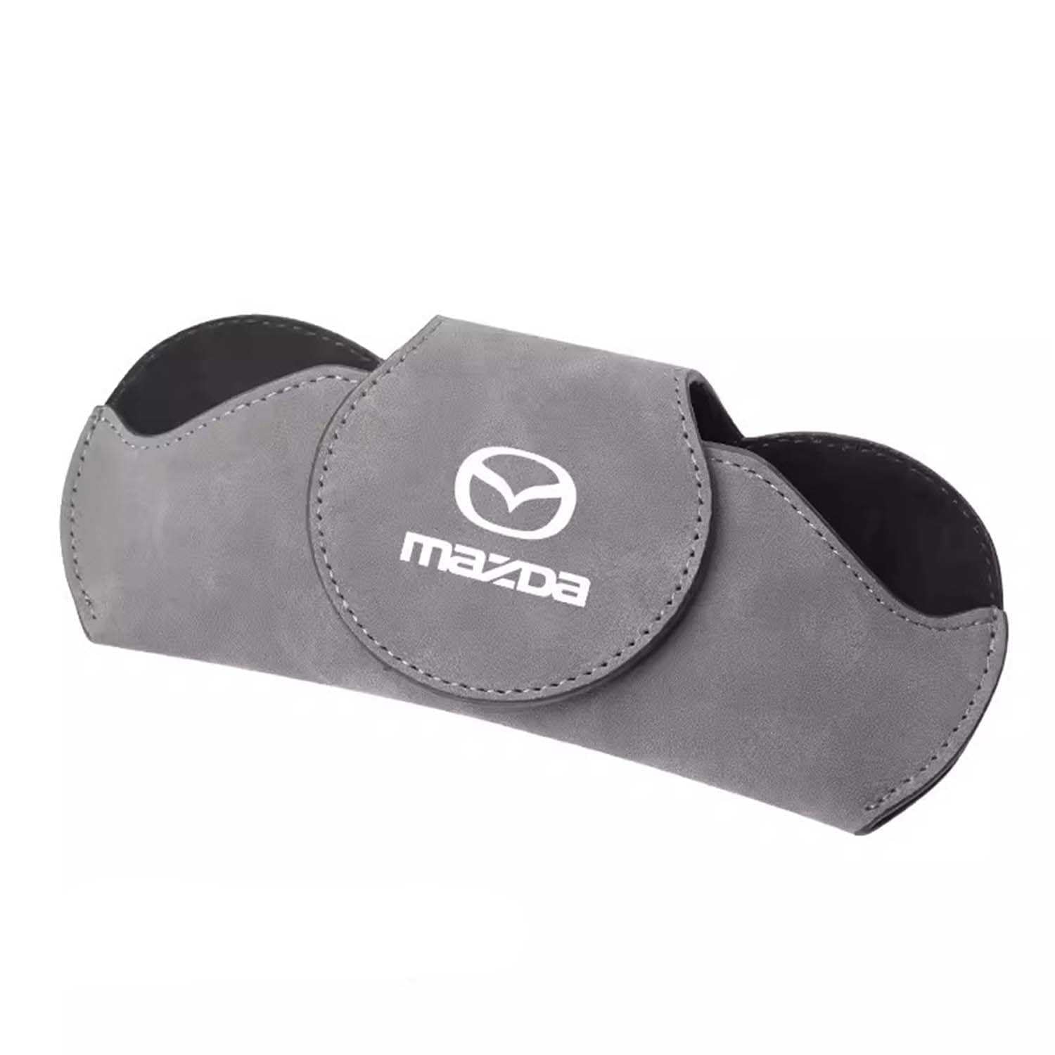 Portagafas de Coche para Mazda 2 3 5 6 MX5 MX30 CX30 CX5 CX50,Soporte de Gafas de Sol Multifuncional Elegante Accesorios Coche Interior,C-Grey
