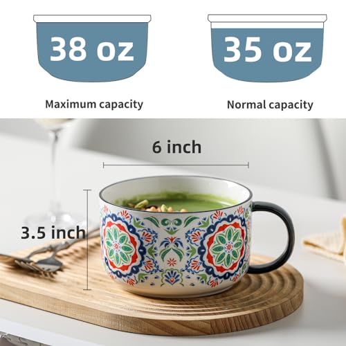 Taza de Cerámica Extra Grande 38 oz con Asa Jumbo miniatura 2
