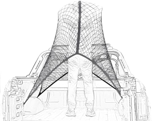 Highly Elastic Cargo Net, Simple Truck Bed Cargo Mesh Organizer, Suitable for Daily Light Loads of Trucks, 4