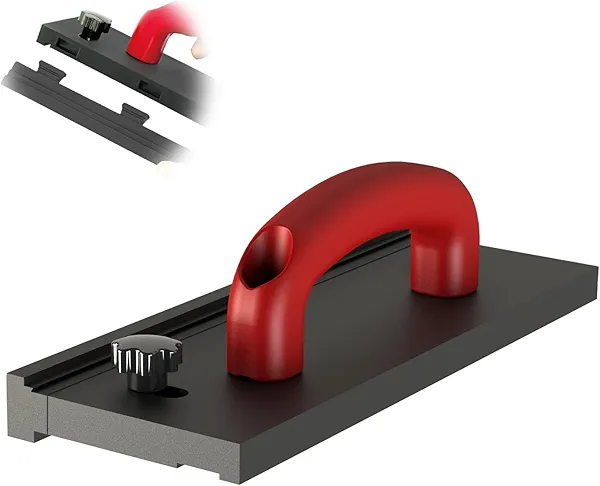 Tapping Block for Vinyl Plank Flooring, NAACOO Big Handle/3 Different Edges/Reversible Double Sided with Notches Use for Tongue&Groove or Click-Lock Floor, Laminate Flooring Tools.