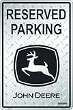 John Deere Reserved Parking, Embossed Diamond Design, Black