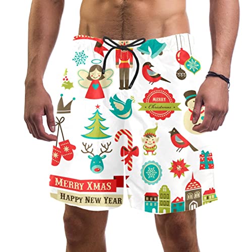 Maillots de bain pour hommes JDEZ short de plage de Noël léger