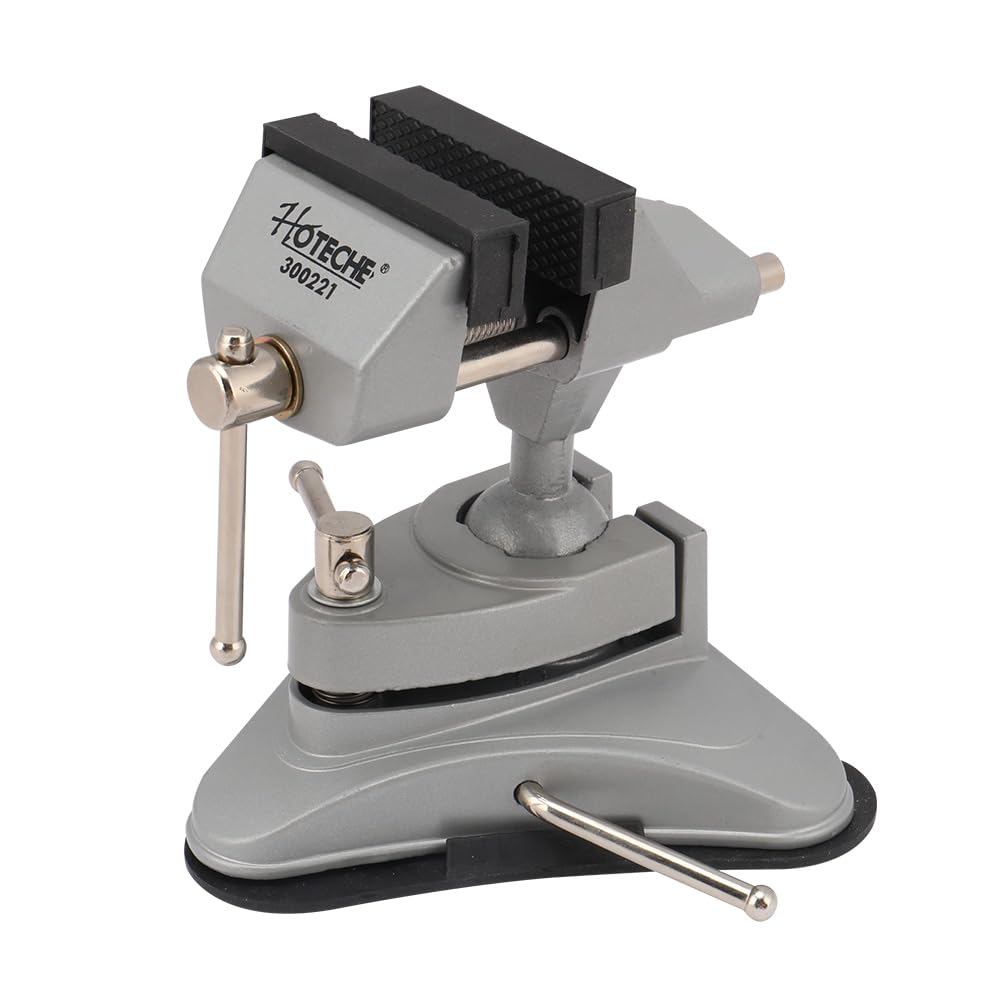 Étau à ventouse 70 mm pour bricoler sans percer avec rotation 360 en aluminium