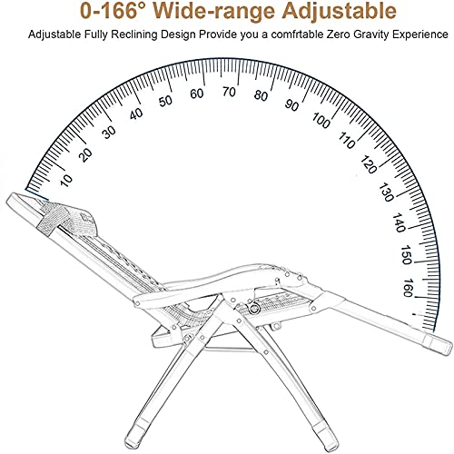 Mayabi Zero Gravity Lounge Chair, Huge Zero Gravity Reclining Upholstered Chair, Adjustable Reclining Patio Lounge Chairs With Pillows And Stamp Trays, Easy To Store Lounge Chair #TOP3