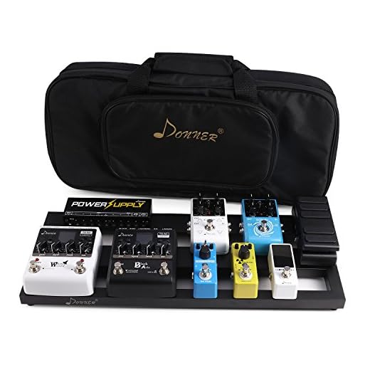 Donner DB-2 Pedalera de Guitarra de Aluminio Portátil con Bolsa Impermeable