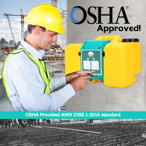 Image of Magula 9 Gallon Portable Eye Wash Station OSHA-Approved