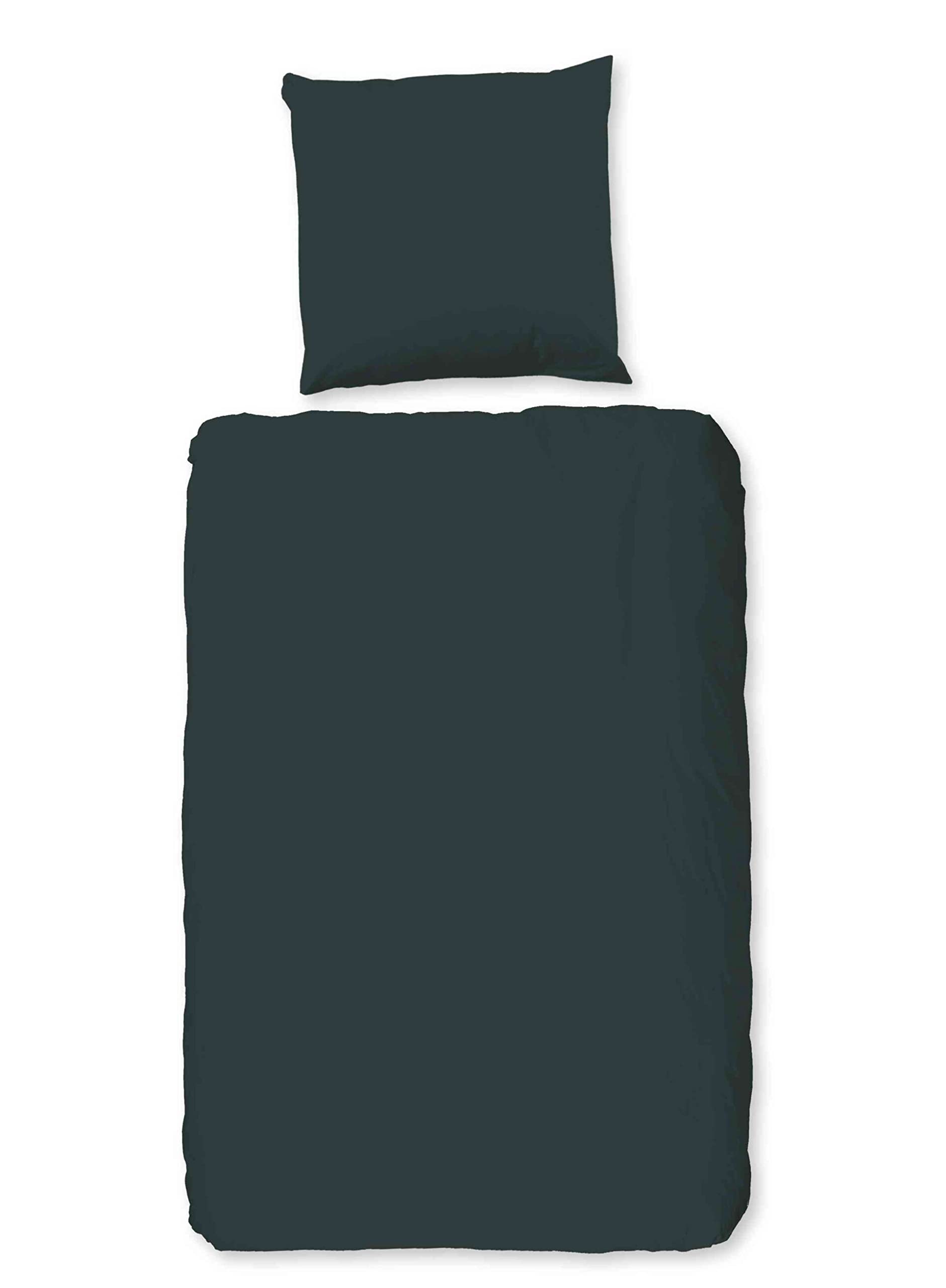 Single Duvet Cover 135 x 200 cm Cotton (No Ironing) Dark Green