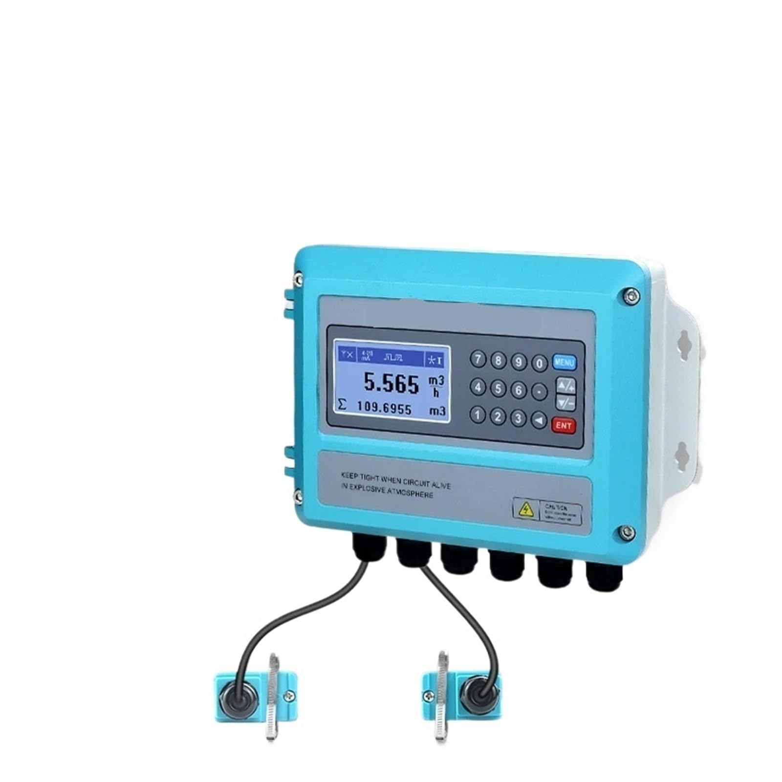 KSZHZYMGX 220v screen display pipe water flowmeter(DN300-DN6000)