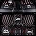 Youthus Alfombrillas De Coche Personalizadas Alfombras De Pie para Audi A1 A3 A4 A4L A5 A6 A6L A7 A8 S3 S5 S6 S7 S8 Q2 Q3 Q5 Q7 TT R8 RS Cobertura Completa Alfombra de Cuero Negro Rojo