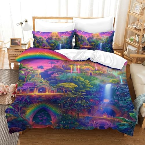 Housse de couette zippée 140x200 microfibre pour lit d'adulte - 2