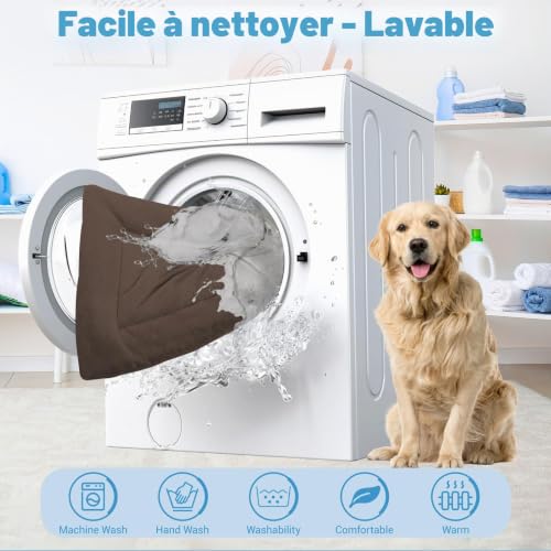 Tapis chien grande taille imperméable et matelas lavable doux - 6