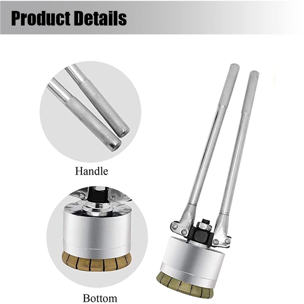 Crimpadora manual de viales – Máquina prensadora de sellos de tapa de tambor de aceite para barriles de 200L/53 galones – Sellador de barril de hierro de 35 mm/70 mm y alicates de sellado