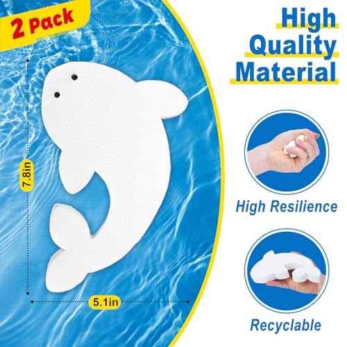 image for 2 Pack Hot Tub Scum Absorber Sponge HOICATED Dolphin Oil Absorbing Scu