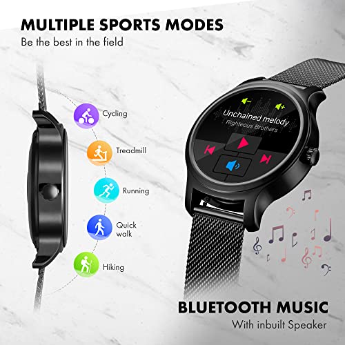 Giordano-Black-Unisex-Smart-Watch-with-Bluetooth-Voice-Calling128-Display-Heart-SpO2-MonitoringMulti-Sports-ModesSleep-Monitor-IP67-Water-Resistance-with-in-Built-Microphone-and-Speaker