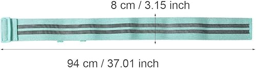 Miniatura 2 de Bandas de resistencia ajustables antideslizantes para ejercicios de cadera, círculo, gimnasio, yoga, fitness, ejercicio, unisex (verde claro)