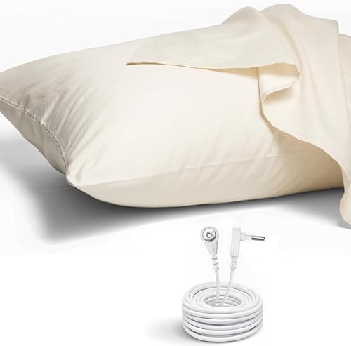 GroundLuxe Funda de almohada de tierra en gris con cable de 15 pies (gris) disponible en Yaxa Guatemala