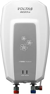 Voltas Insta+ 3L Instant Water Heater 3000W, Warranty of 5 years on Tank, 2 Years on Heating Element, 2 Years on Product by Voltas | Copper Element (White)