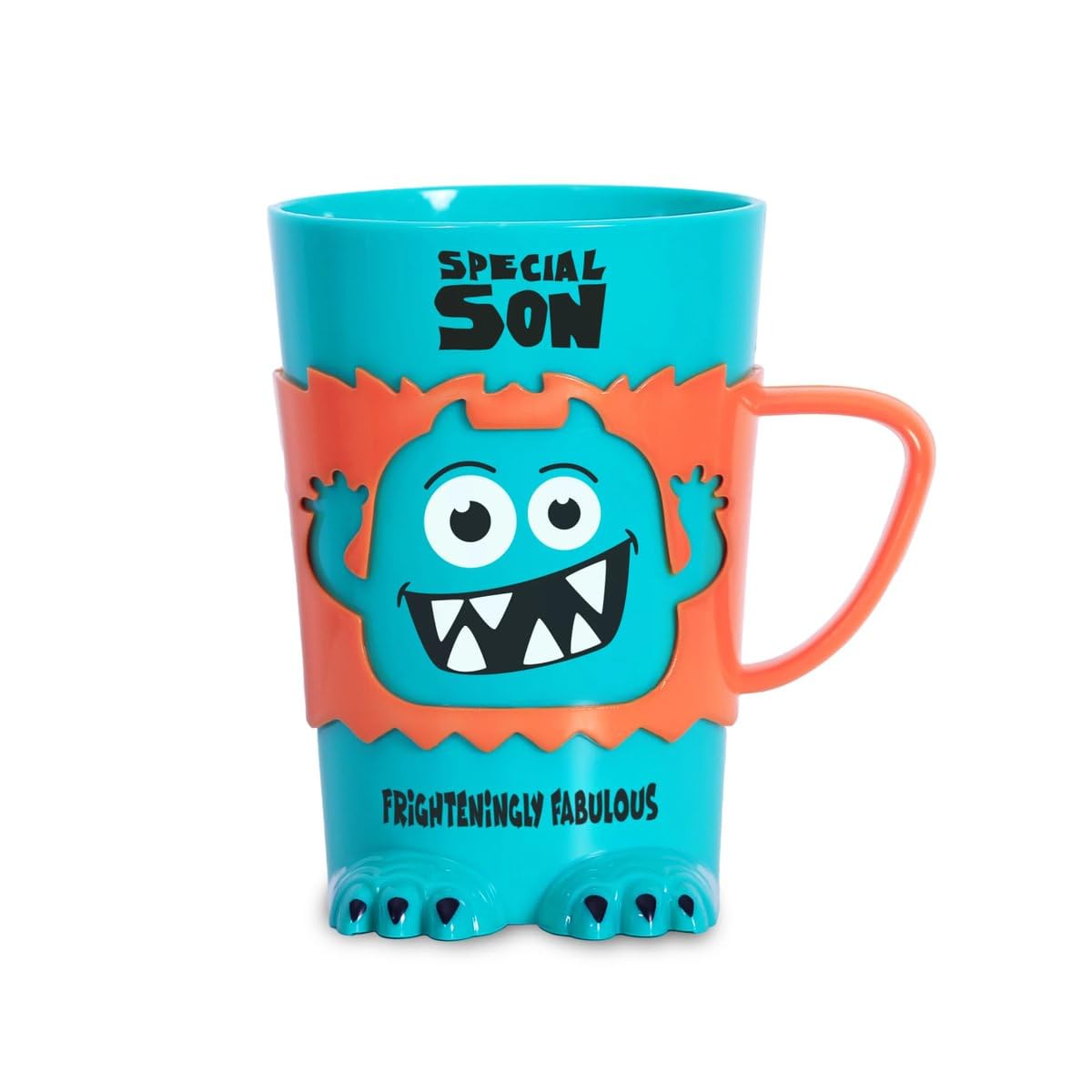 History & Heraldry Personalised Monster Mug – Pre Personalised with Popular Names Funny Monster Shaped - Unique Gift for Birthdays, Halloween, or Christmas (Special Son)