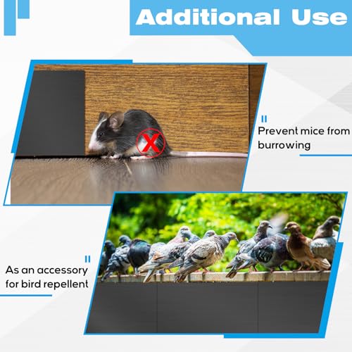 Image of Therwen 40 Pcs Aluminum Flashing Roof Sheet 5 x 7 Inch, Black