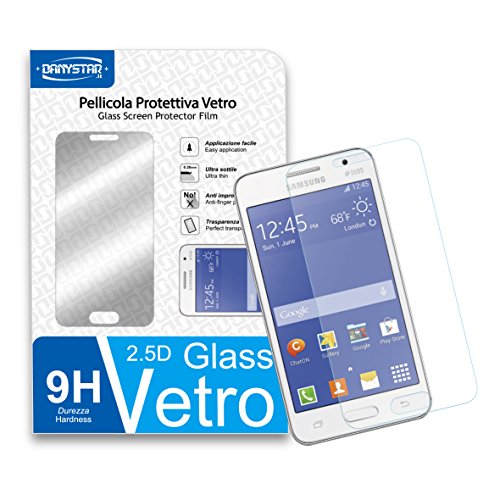 Danystar - Protector de pantalla ultrarresistente de vidrio templado (grosor de 0,26 mm, dureza 9H, alta calidad)