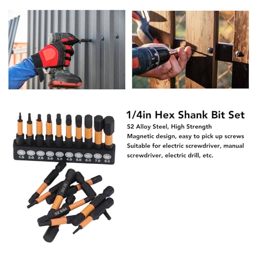 Hex Bit Set, 20 Pcs Allen Wrench Drill Bit Set Magnetic Screwdriver Bit Set - Image 2