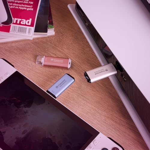 Image of Transcend 2TB ESD300 Portable SSD 1050MB /s Type C, Pink, Thumb Drive