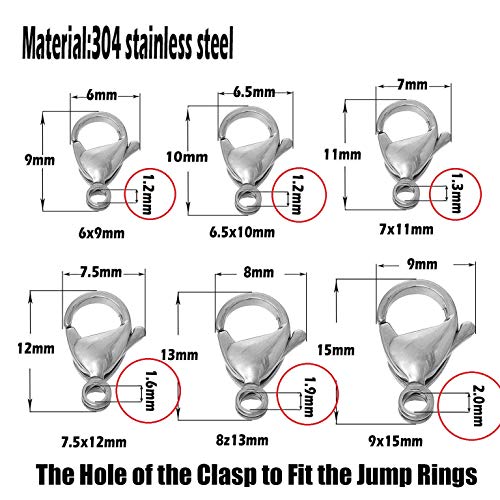 1000 Pcs Stainless Steel Split Rings Jump Rings Connector Rings For Jewelry Making Necklaces Bracelet Earrings Keychain Diy Craft (12603-6Mm) #TOP3