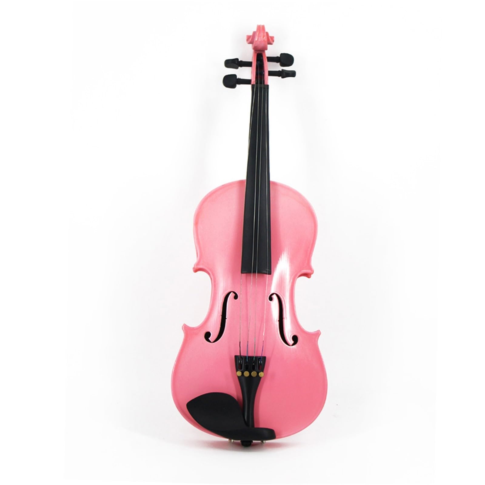 Violino Da Pratica Per Principianti Lucido In Legno Massello Fatto A Mano Popolare Rosa(4/4)