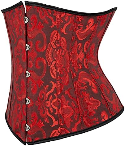 frawirshau Women's 9427 Lace Up Boned Underbust Waist Trainer Corset