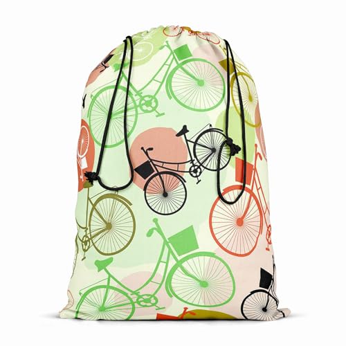 Image of ArtzFolio Vintage Bicycles | Reusable Sack Bag | Bag for Gym, Storage, Vegetable & Travel