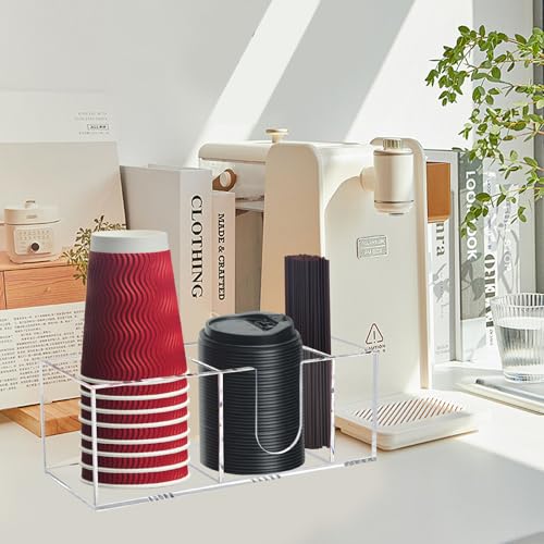 image for Beitiny Coffee Cup Holder for Countertop, Acrylic Coffee Bar Accessori