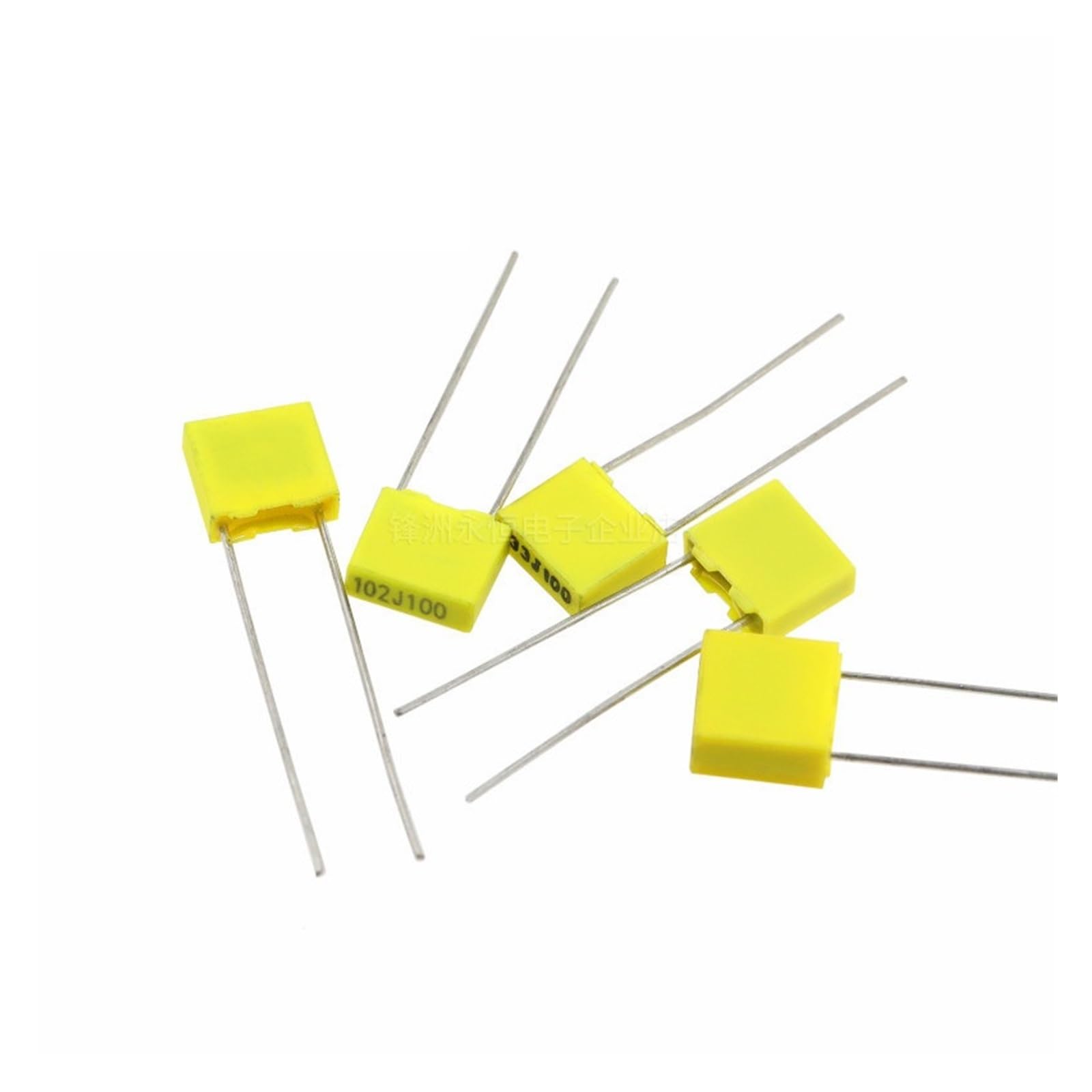 ICXLPMC 20PCS Correction capacitor 1NF 102J 100V 5mm Polypropylene Film Capacitor