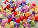 Mixed Frosted Acrylic Plastic Lily Flower Beads, Small Assorted Multi-color 10mm