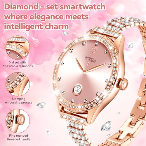 Women's IP67 Waterproof Smart Watch with Heart Rate & Sleep Monitor