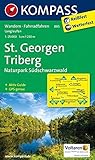 st georgen schwarzwald wandern  St. Georgen - Triberg - Naturpark Südschwarzwald: Wanderkarte mit Aktiv Guide, Radwegen und Loipen. GPS-genau. 1:25000: Wandelkaart 1:25 000 (KOMPASS-Wanderkarten, Band 885)