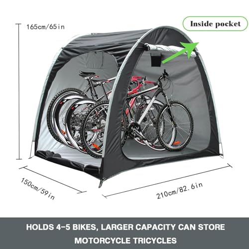 Tente de vélo abri de rangement extérieur imperméable modulable 2 3 4 5 places