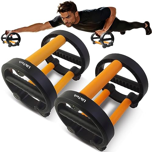 LifeTech Ab Wheel Roller Kit with Push-Up Bar