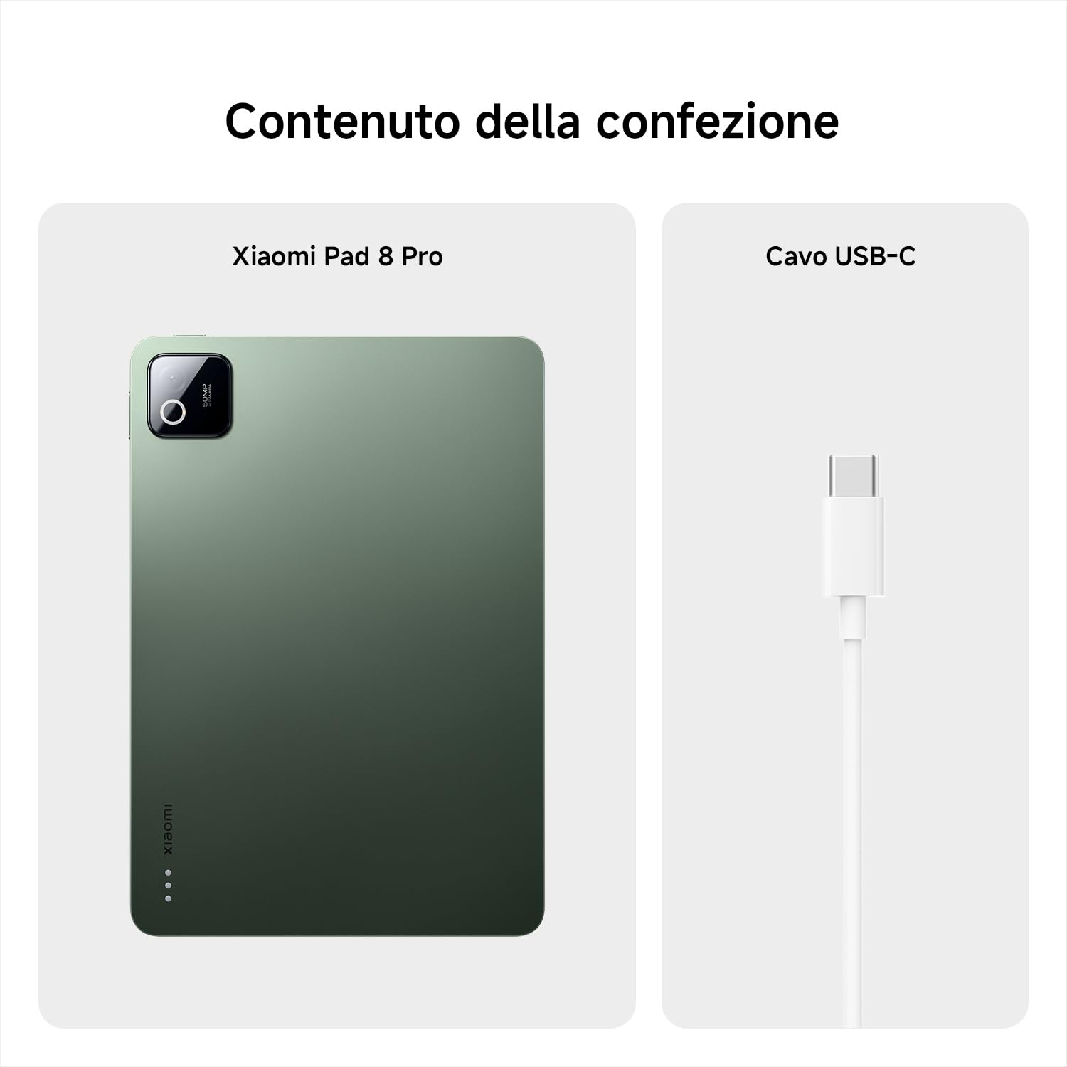 XIAOMI Pad 8 Pro, Tablet 11,2'', 12+512 GB, Snapdragon® 8 Elite, Batteria 9200 mAh, Display cristallino 144 Hz, HyperAI, Grigio, Garanzia 2 anni del produttore+1 anno extra, Caricatore non incluso