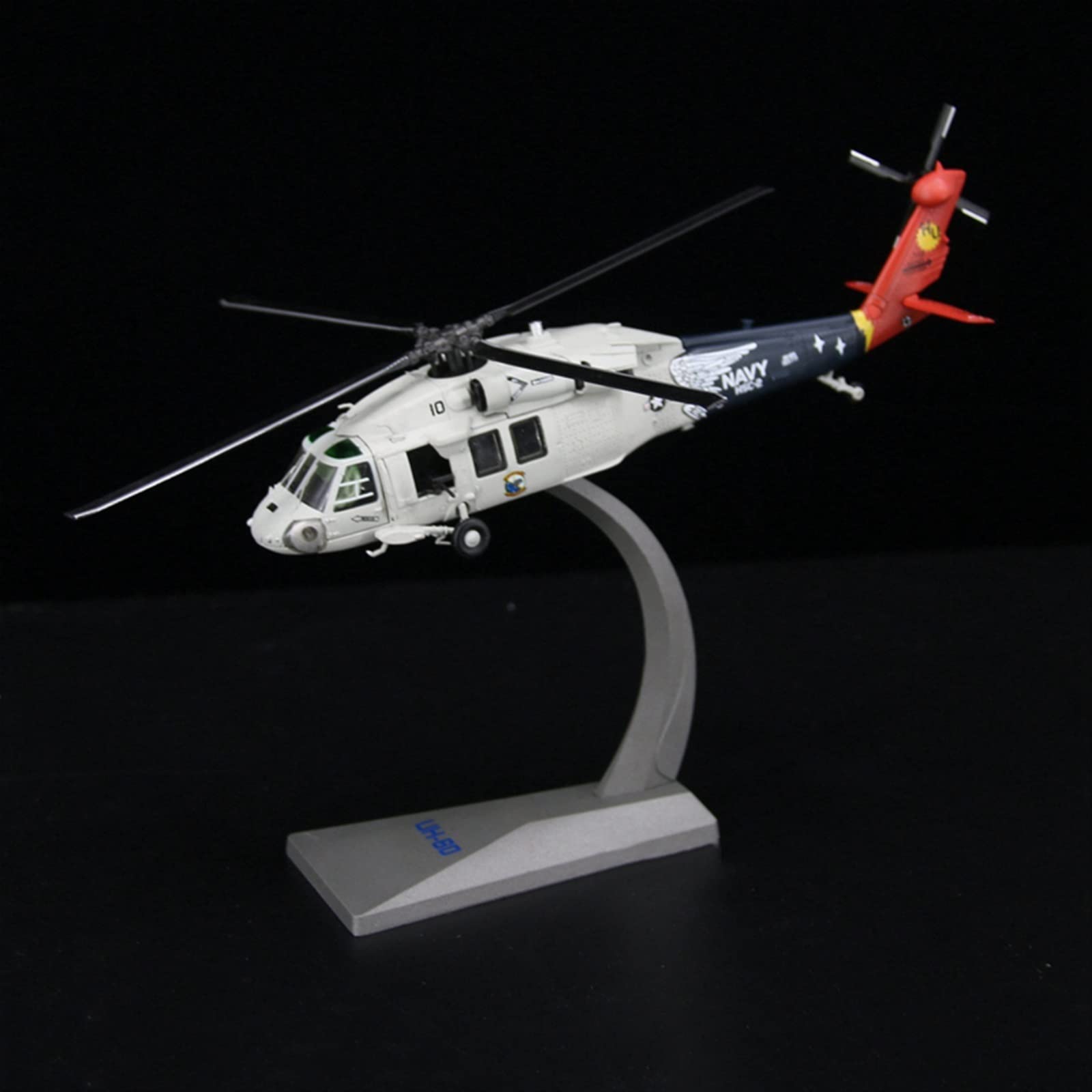 Modellino di Aerei in Piccola Scala Scala 1/72 Uh-60 per Elicottero Air Ambulance Modello Militare Caccia Americano Kit di Costruzione di Modello Finito(A)